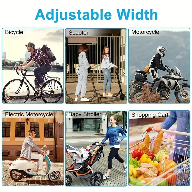 2PCS 360° Rotatable & Adjustable Bike/Motorcycle Phone Mount