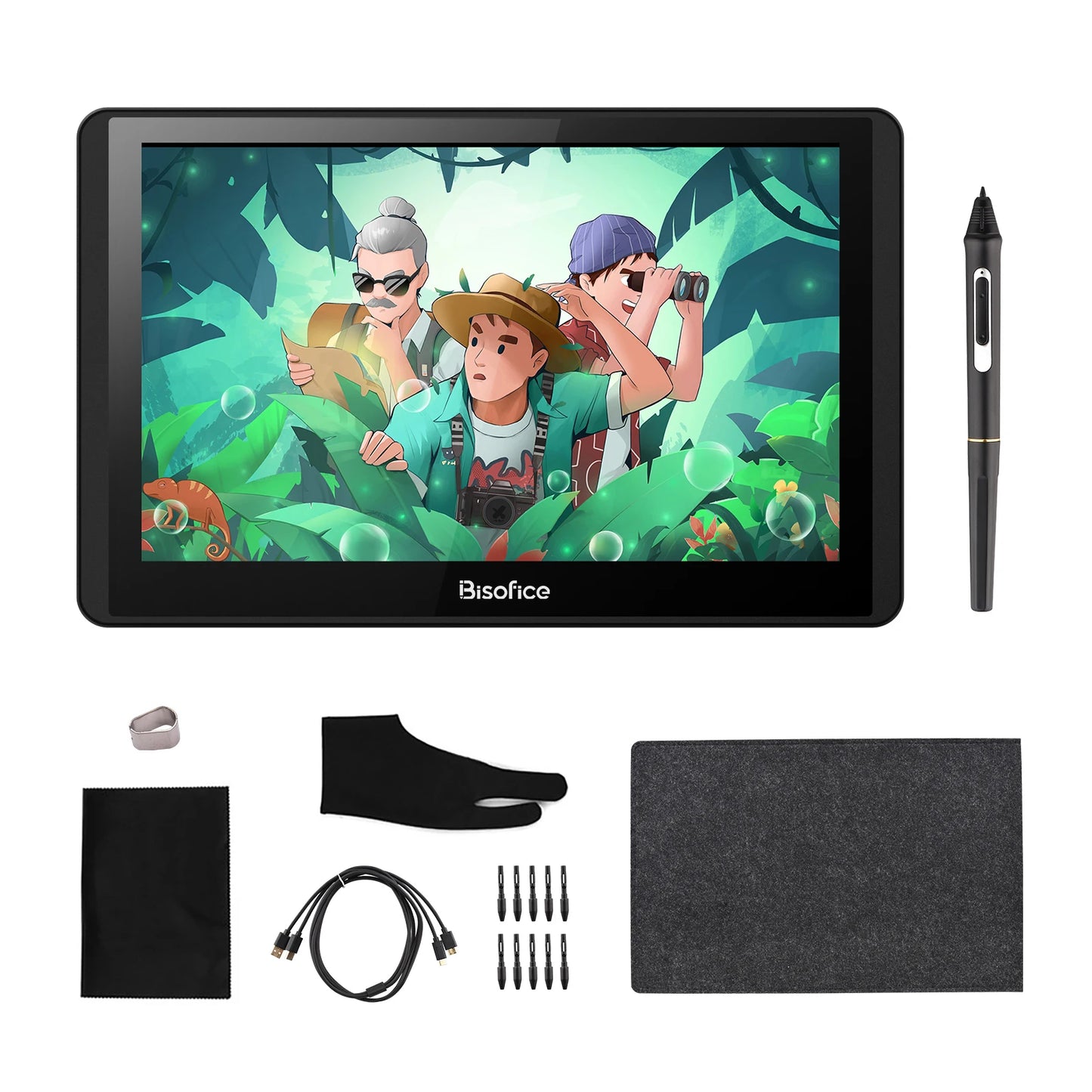 Bisofice Graphics Drawing Tablet Monitor 11.6 Inch