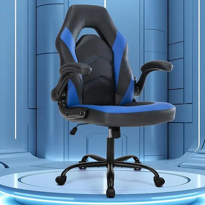 Gaming Chair with Adjustable Swivel Recliner