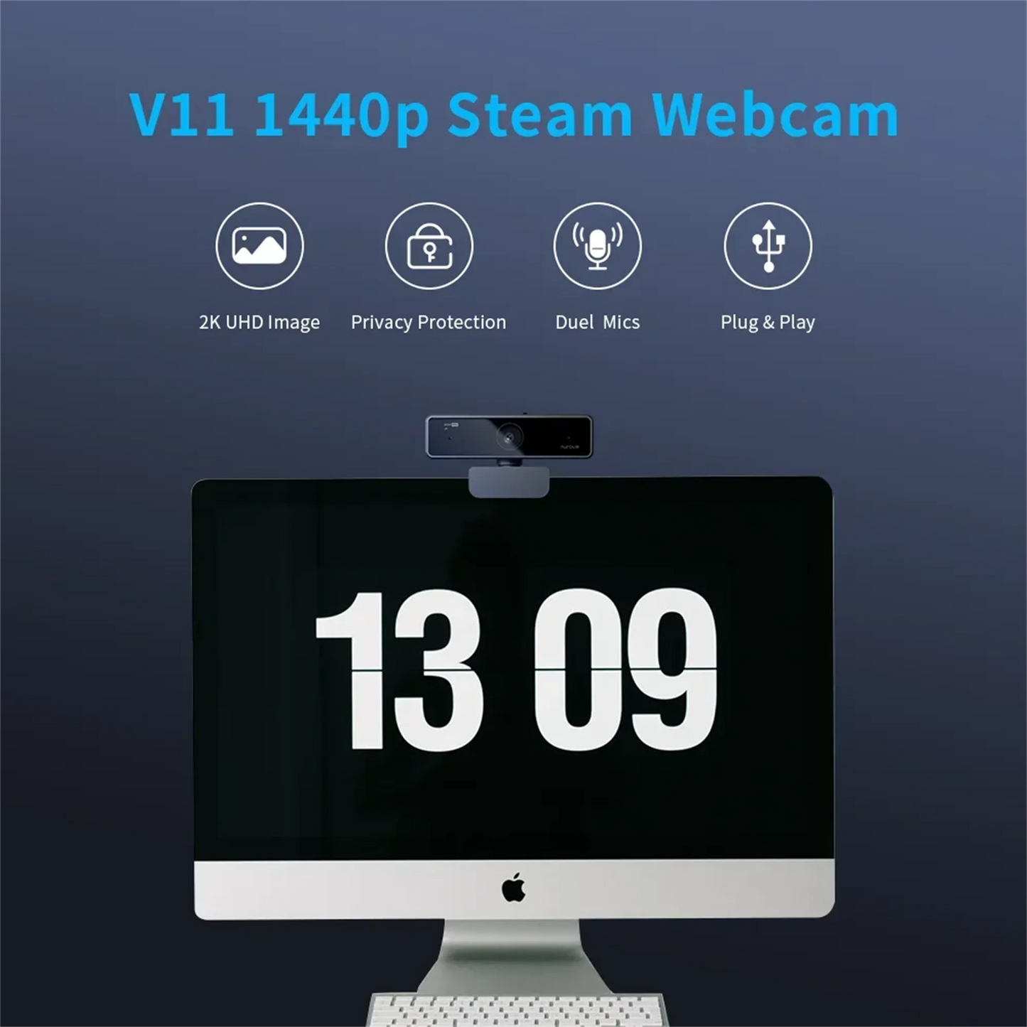 V11 2K Webcam for PC