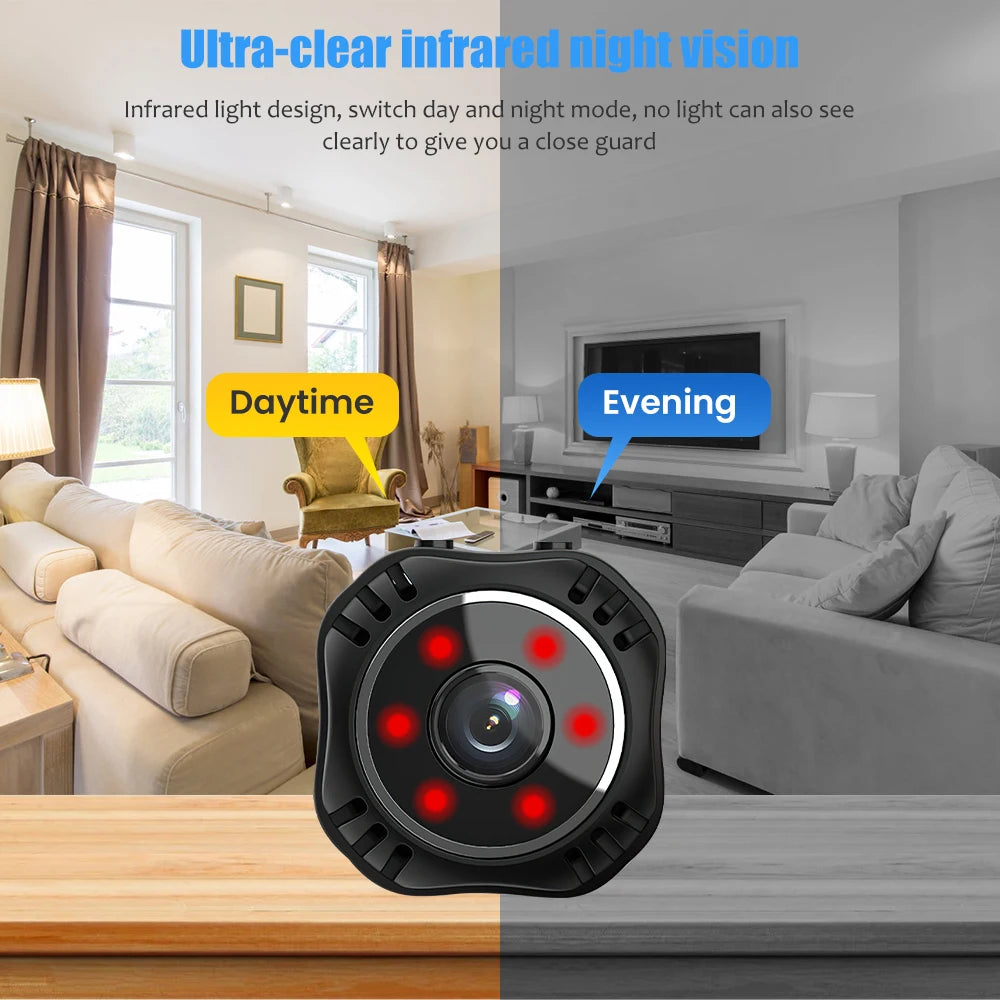 Mini Camera WiFi HD 1080P IP with Night Vision