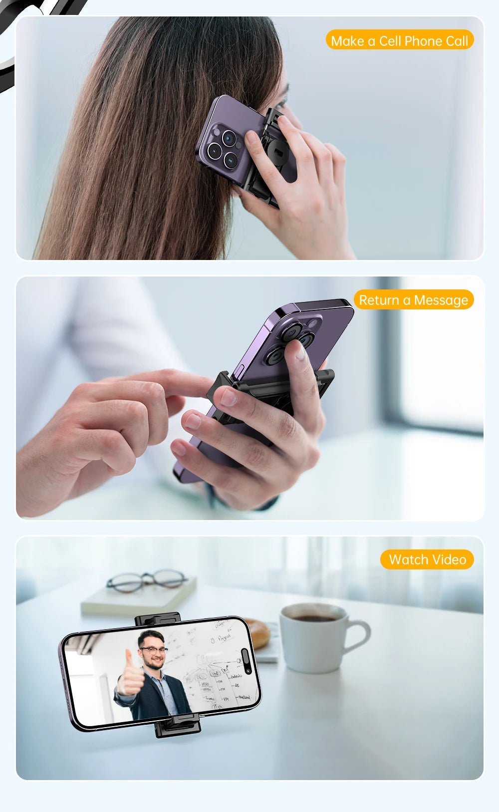 C13C13d Portable Selfie Stick with Bluetooth Remote