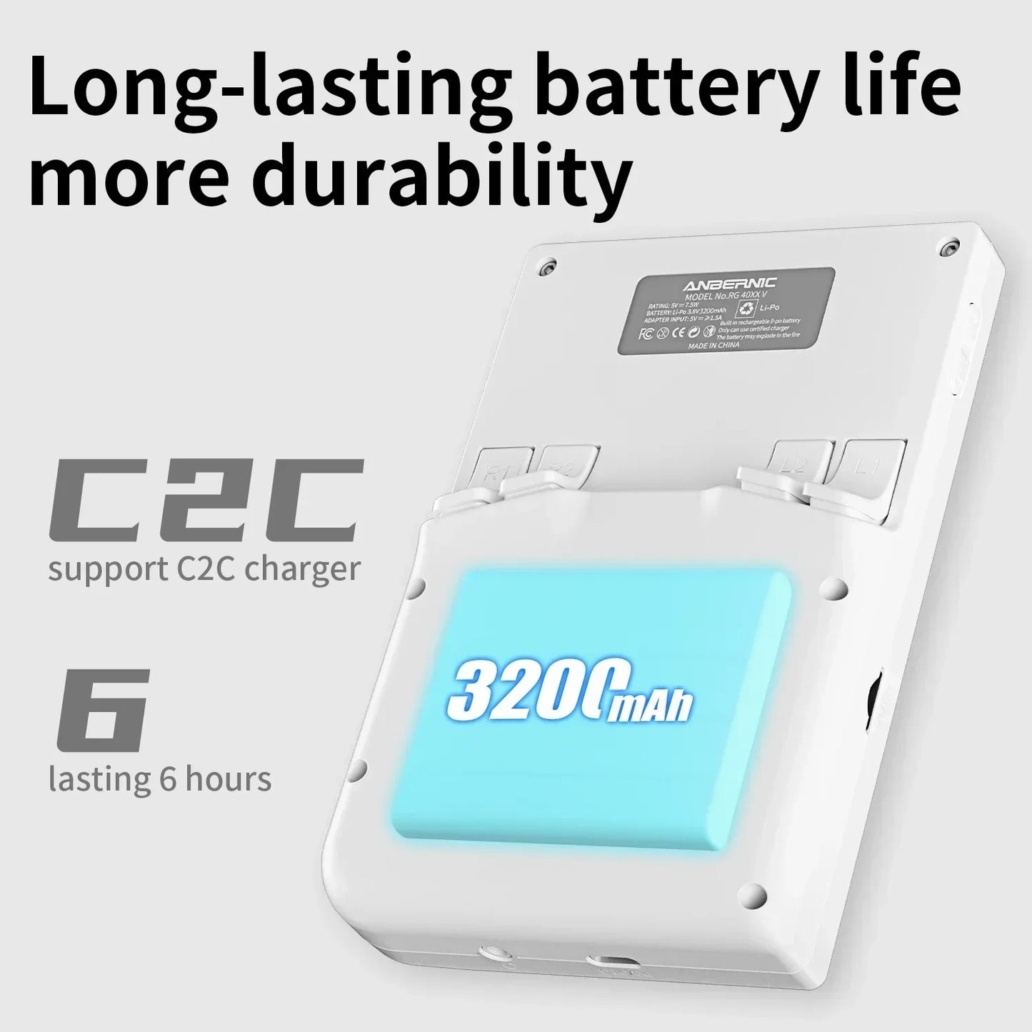 ANBERNIC RG40XXV Handheld Game Console 4'' IPS Screen