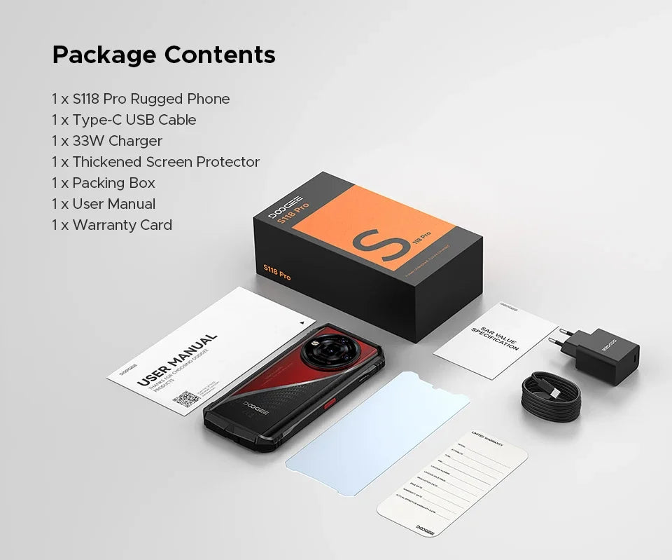 Global Version DOOGEE S118 Pro 5G Rugged Phone