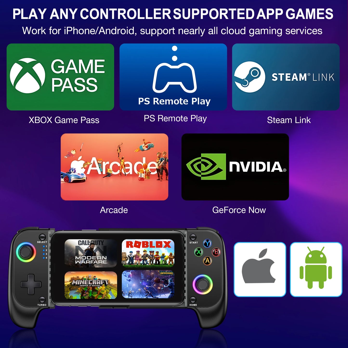 BEBONCOOL MC100 Gamepad Telescopic For Phone