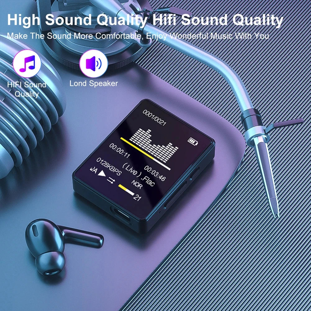 8/16/32/64GB MP3 Music Player with HiFi Bluetooth