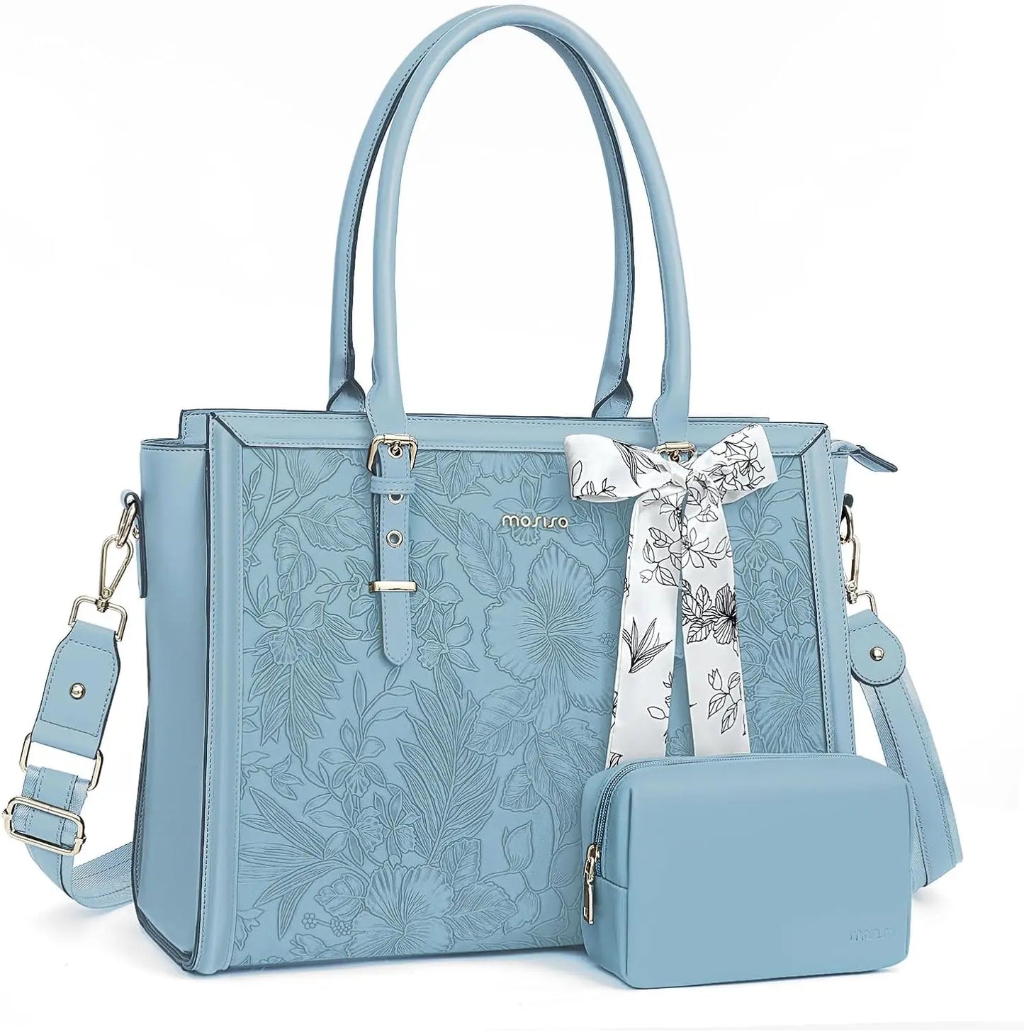 PU Leather Laptop Tote Bag