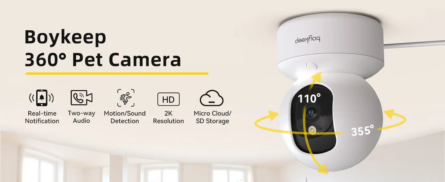 BoyKeep Indoor Home Security, Baby Monitor Camera