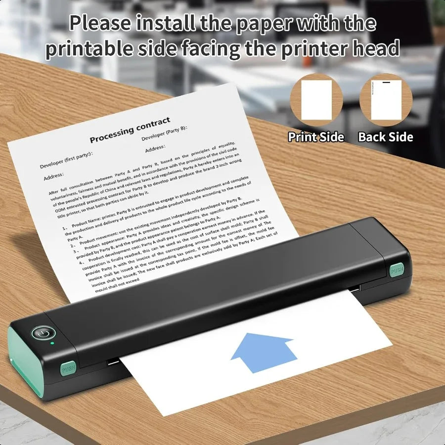 100 Sheets Thermal Printer Paper, 8.5 x 11 Inch