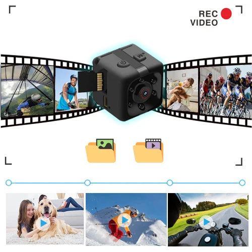 Mini Camera,1080P, Nanny Cam Full HD with Night Vision Motion Activation