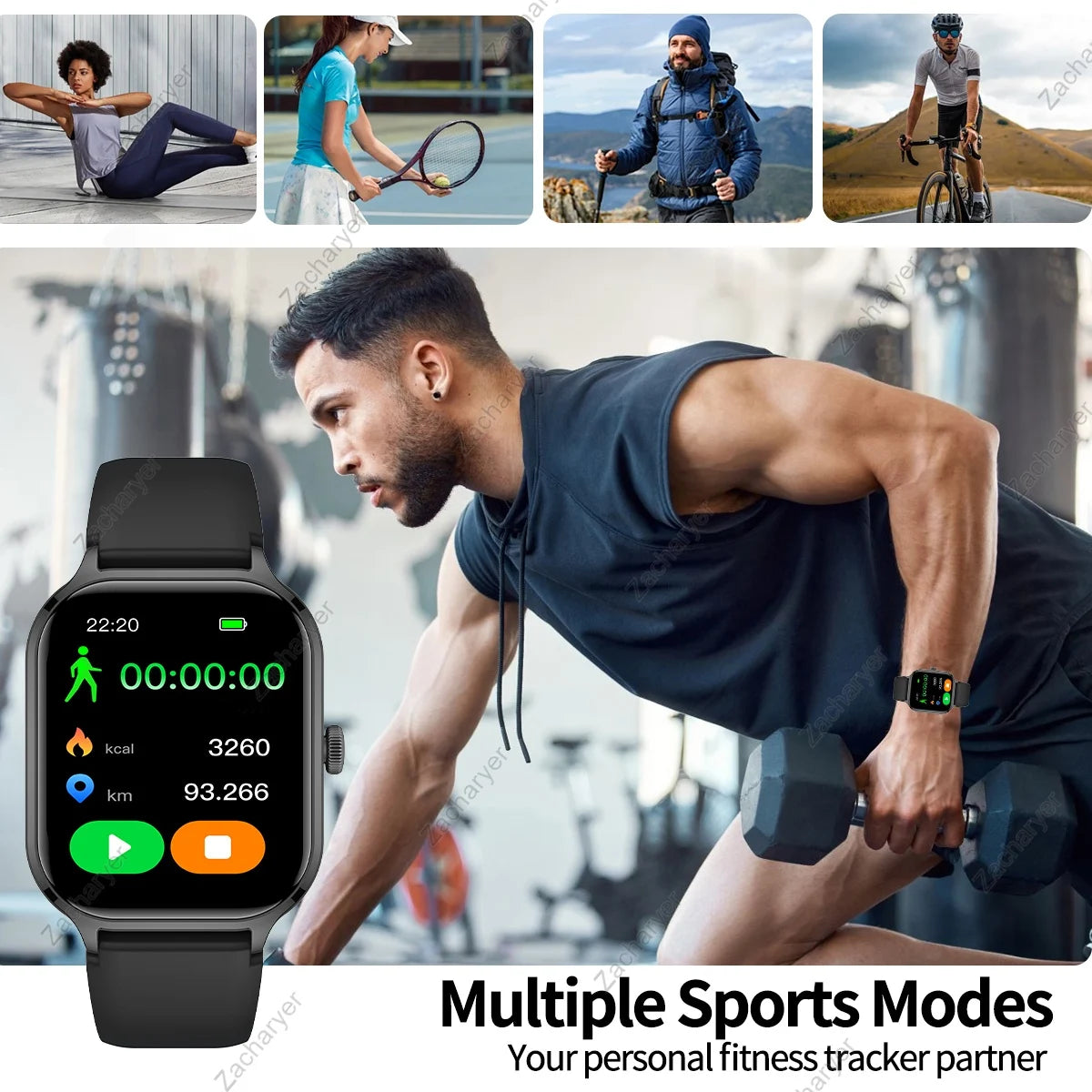 Smart watch with Multiple Sports Modes
