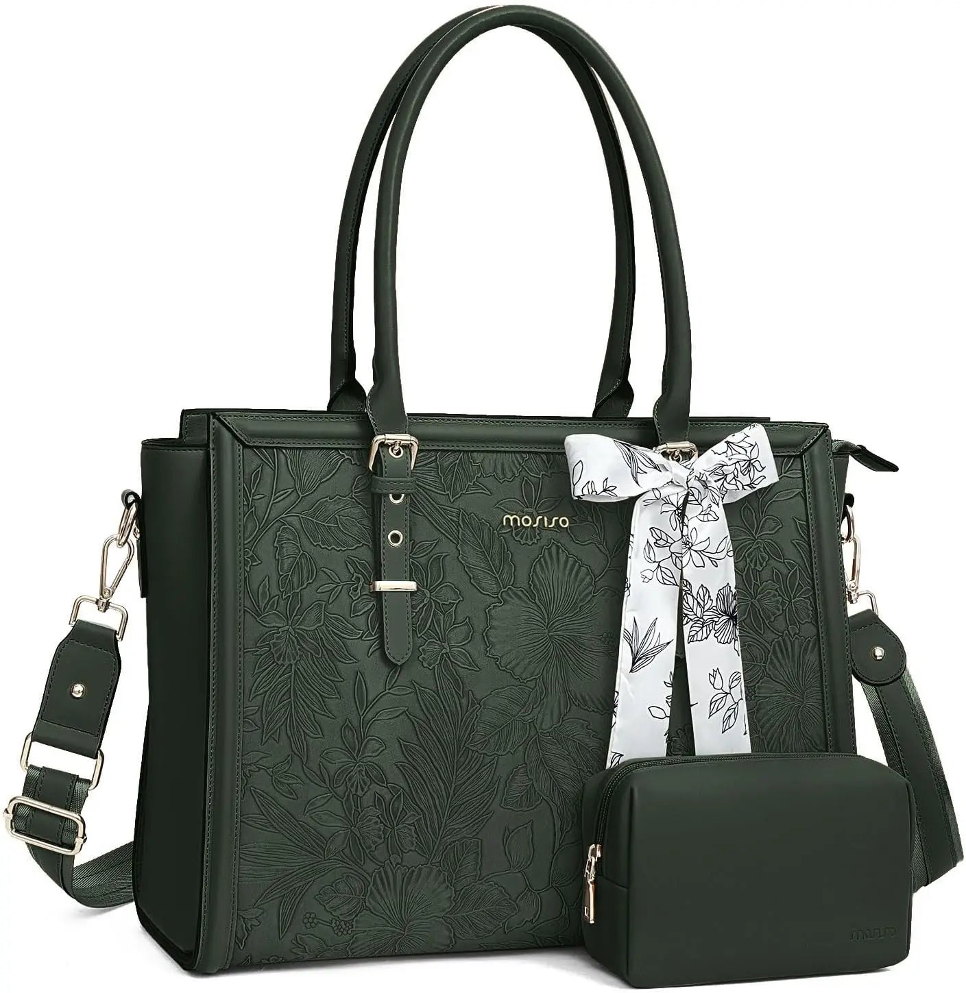 PU Leather Laptop Tote Bag