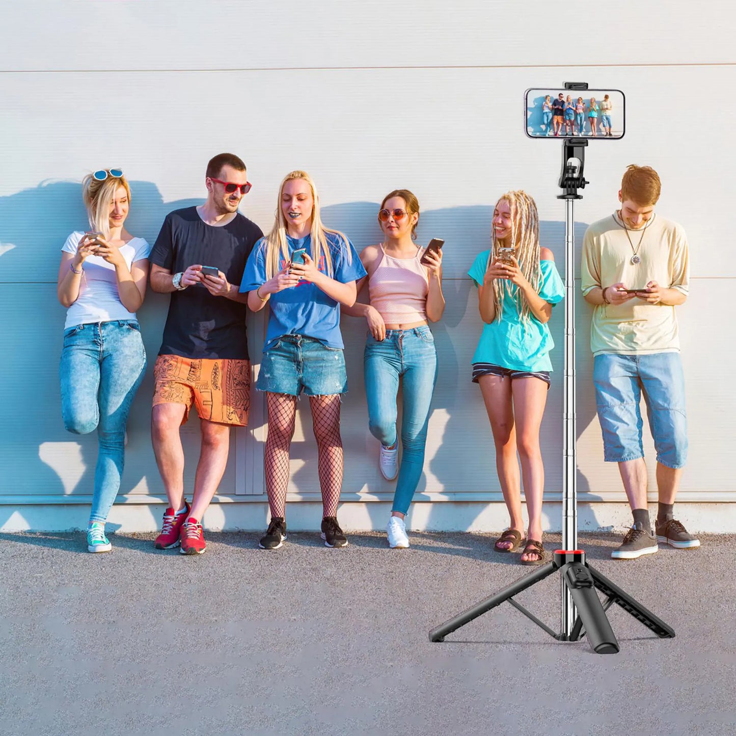 C13C13d Portable Selfie Stick with Bluetooth Remote