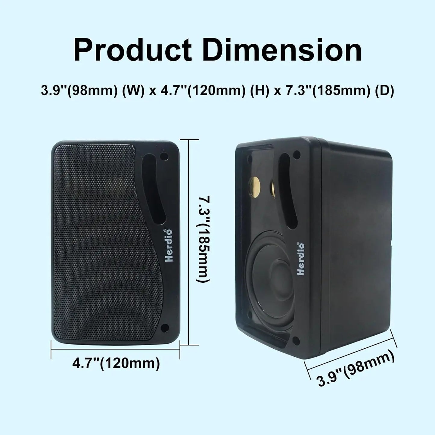 Herdio 3.5'' Passive Outdoor Speakers