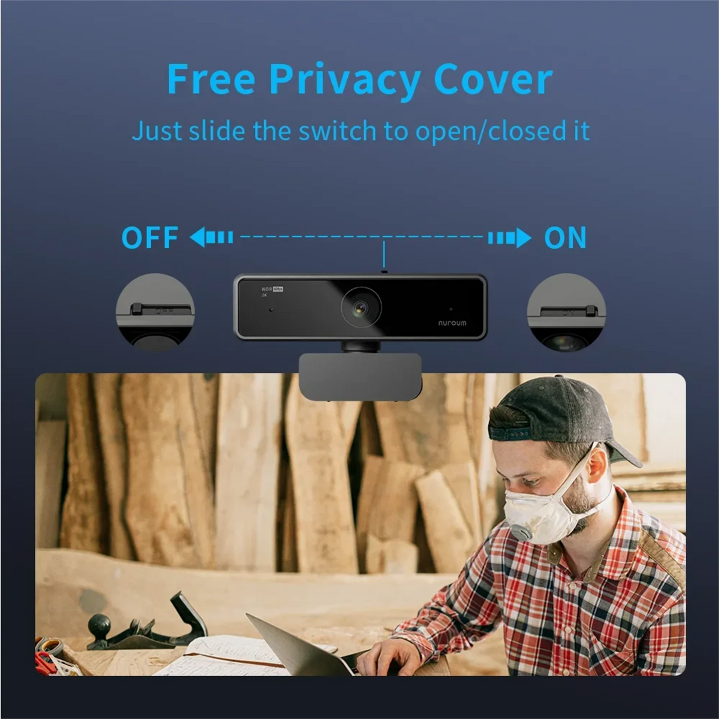 V11 2K Webcam for PC