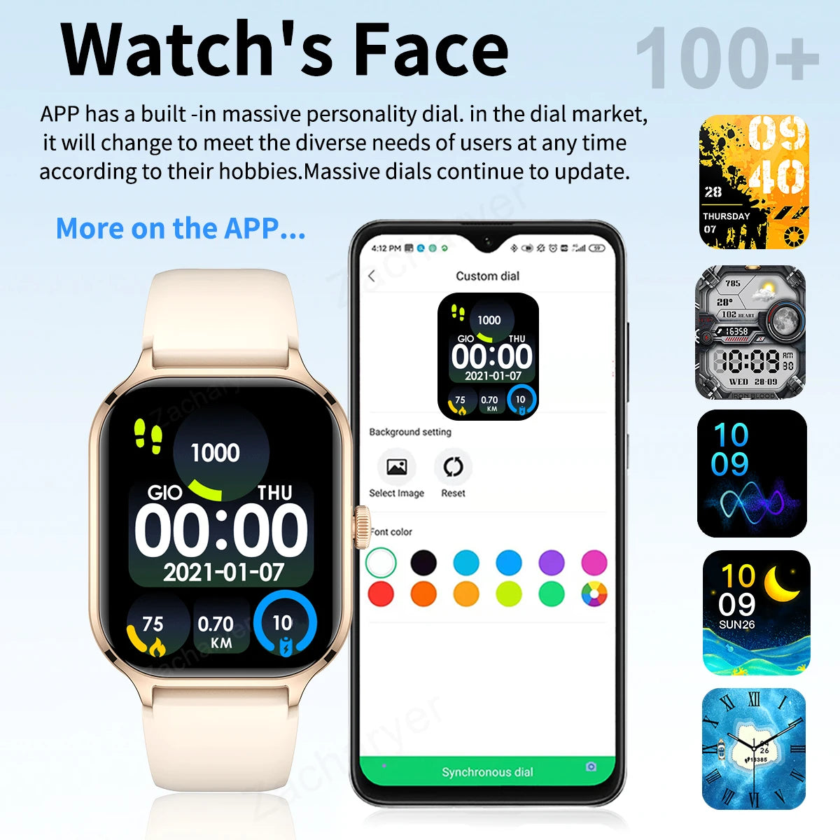 2025 Smart Watch, Wireless Dialing, iPhone/Android