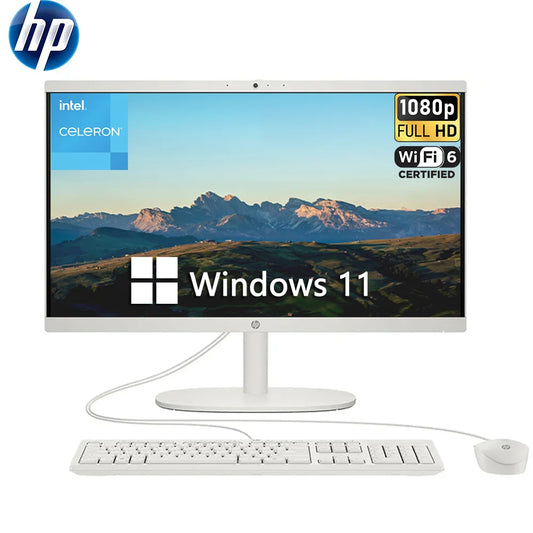 HP 21.5-inch All-in-One Desktop Computer, Intel Celeron J4025 Processor, 32GB RAM, 2TB SSD