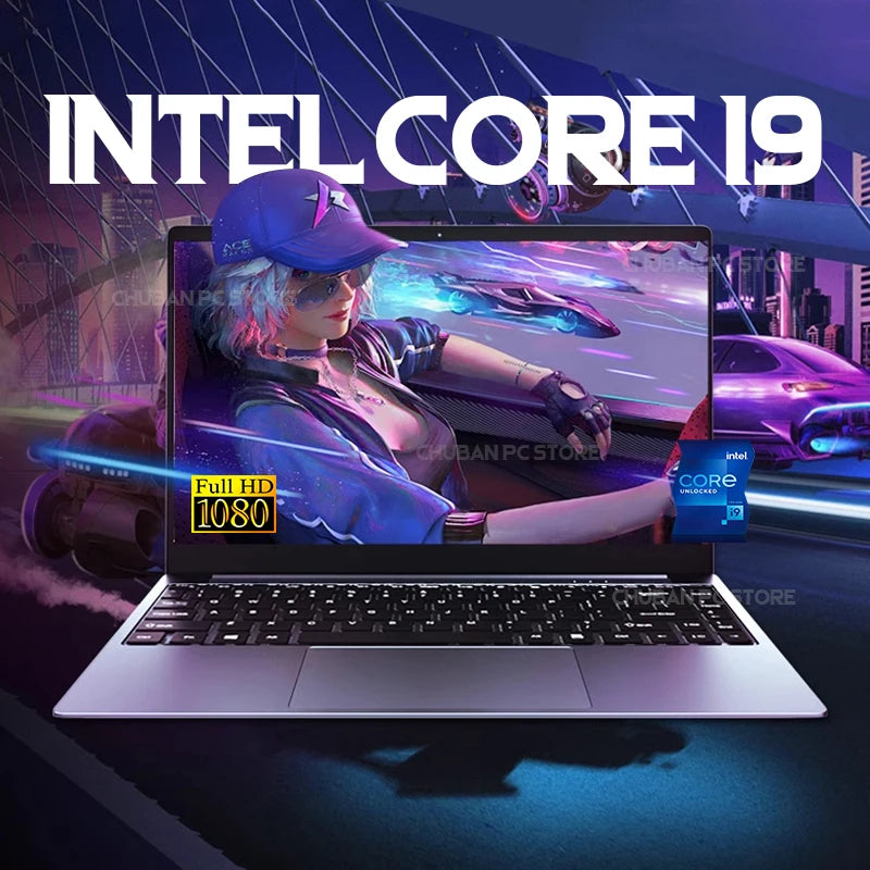 14.1 Inch Windows 11 i9 Gaming Laptop16GB RAM, 1TB or 2TB SSD