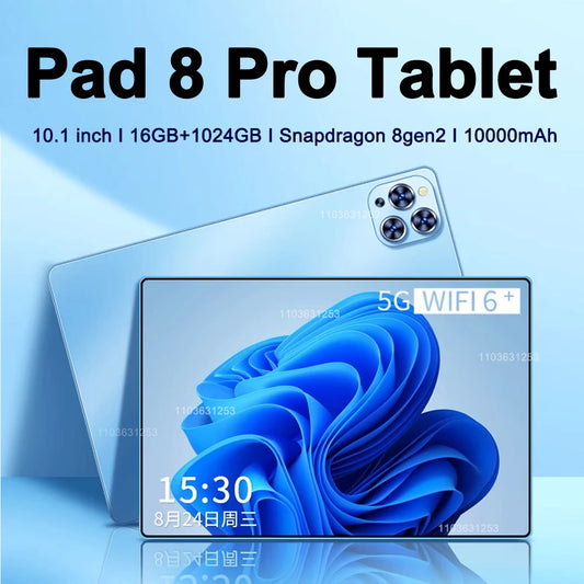 Pad 8 Pro Tablet 10.1 inch Android 13 Snapdragon 8gen2