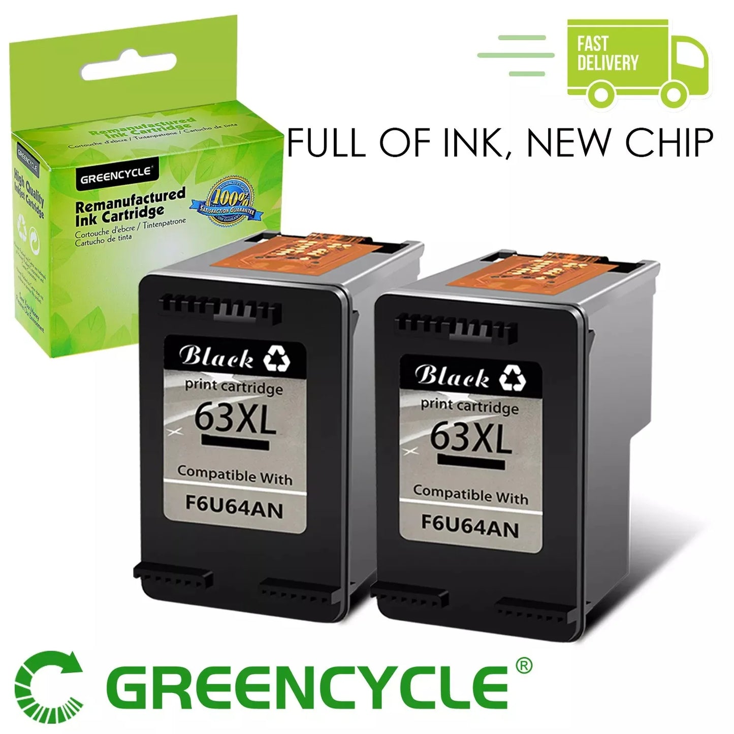 Greencycle Ink Cartridges for HP Printers