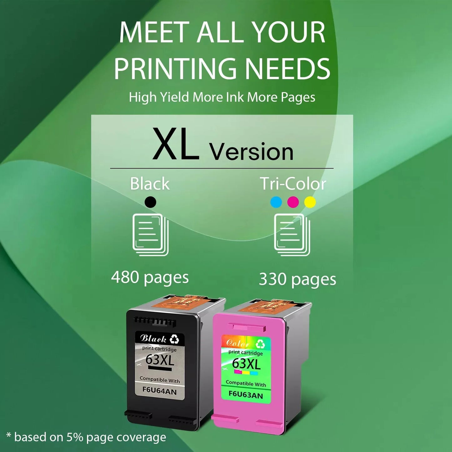 Greencycle Ink Cartridges for HP Printers