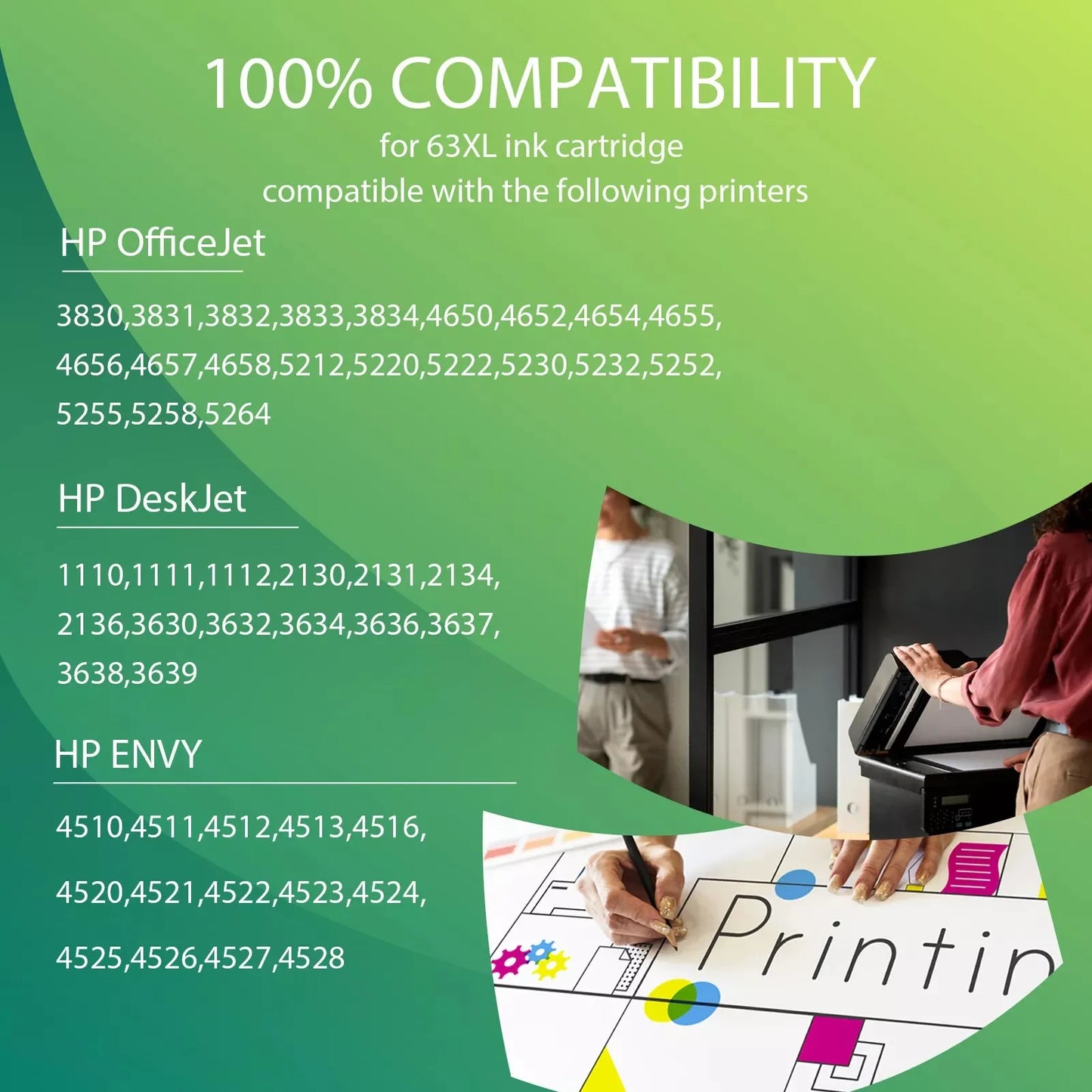 Greencycle Ink Cartridges for HP Printers