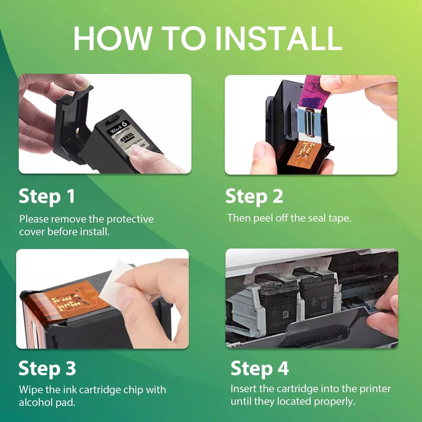 Greencycle Ink Cartridges for HP Printers