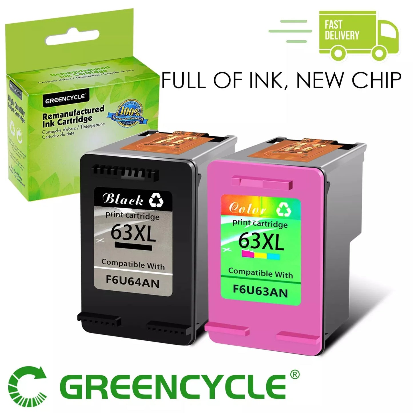 Greencycle Ink Cartridges for HP Printers