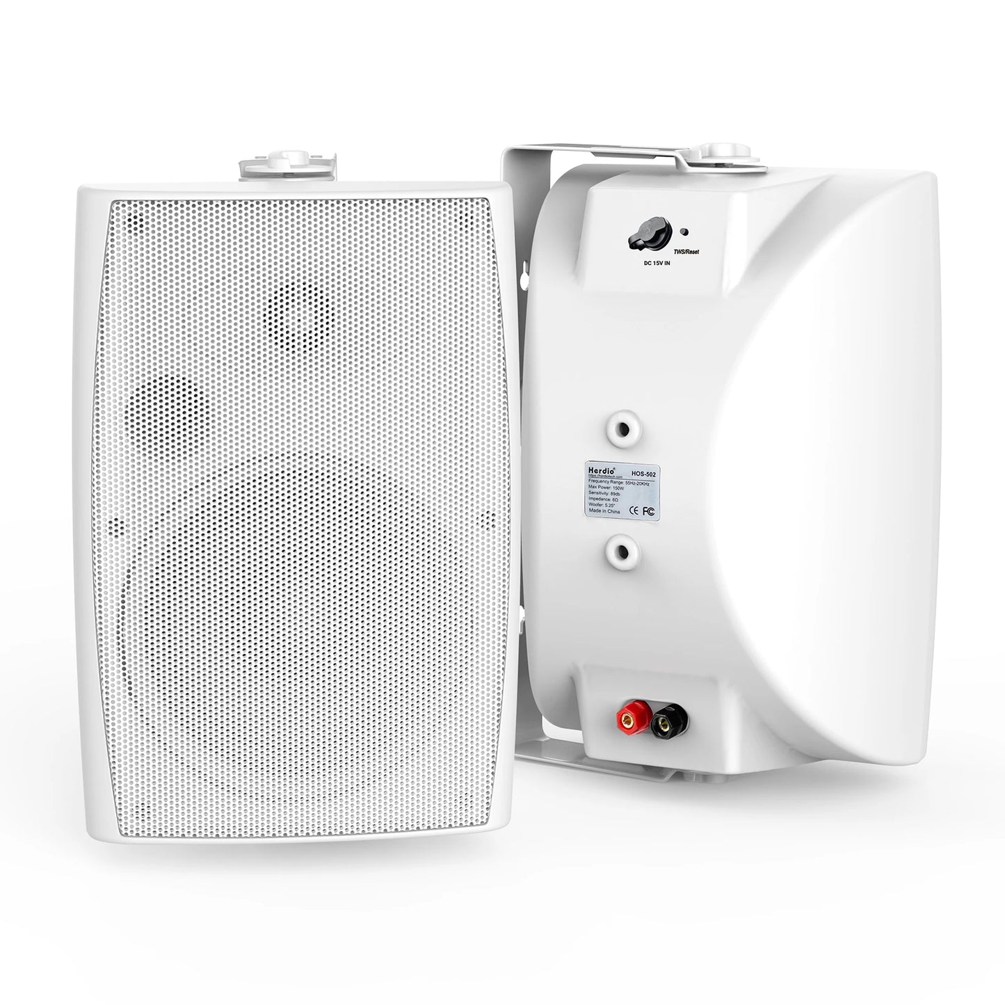 Herdio 5.25'' Wall Mount Bluetooth Speakers