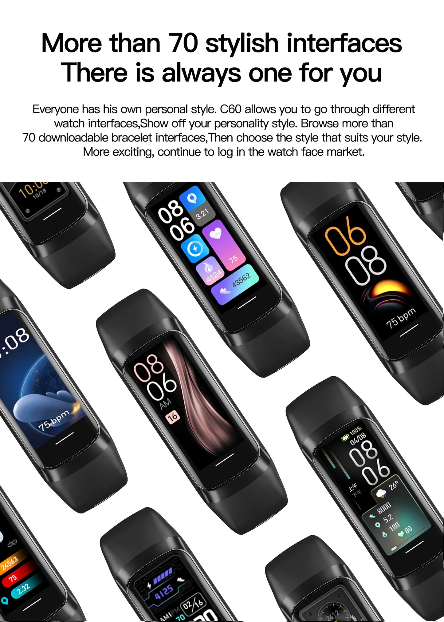 LIGE Amoled Men and Women's Health Tracker Sports Watch