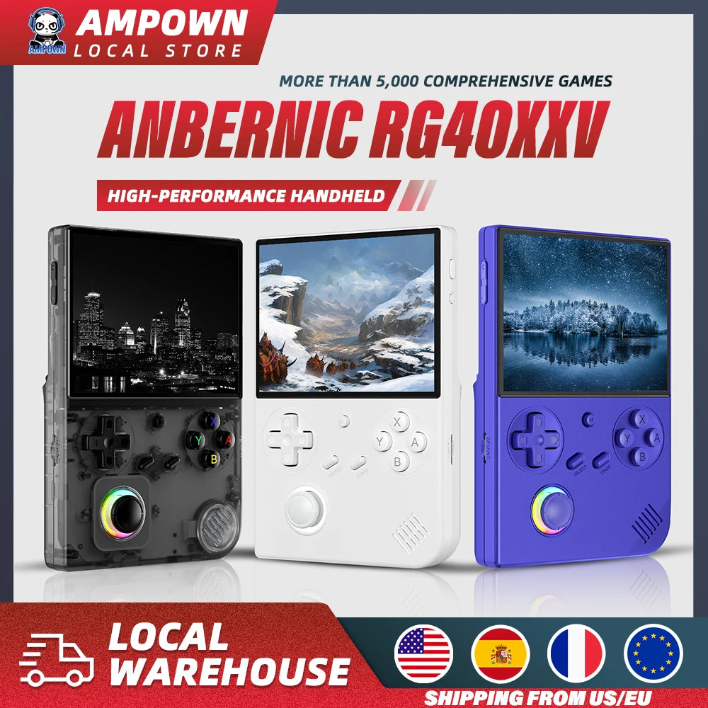 ANBERNIC RG40XXV Handheld Game Console 4'' IPS Screen