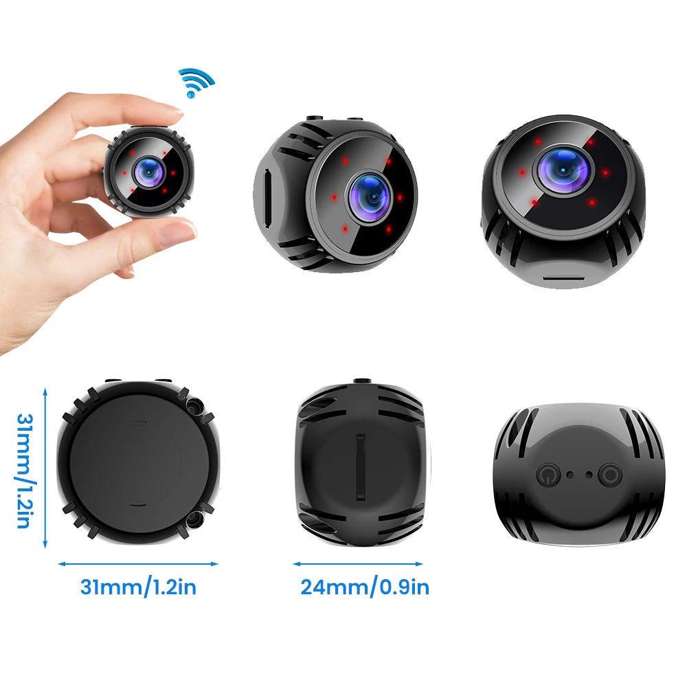 Mini Camera WiFi HD 1080P IP with Night Vision