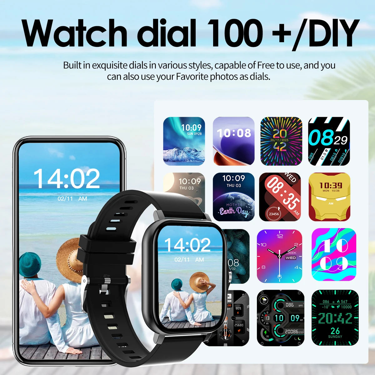 Smart Watch Bluetooth Call with Touch Dial