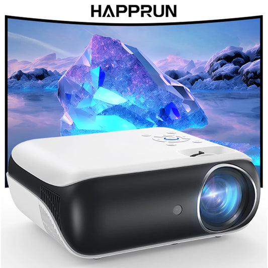 HAPPRUN Projector with Speaker and Bluetooth