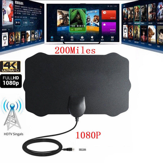 1080P 200 Mile Range Antenna HDTV Digital 4K Indoor