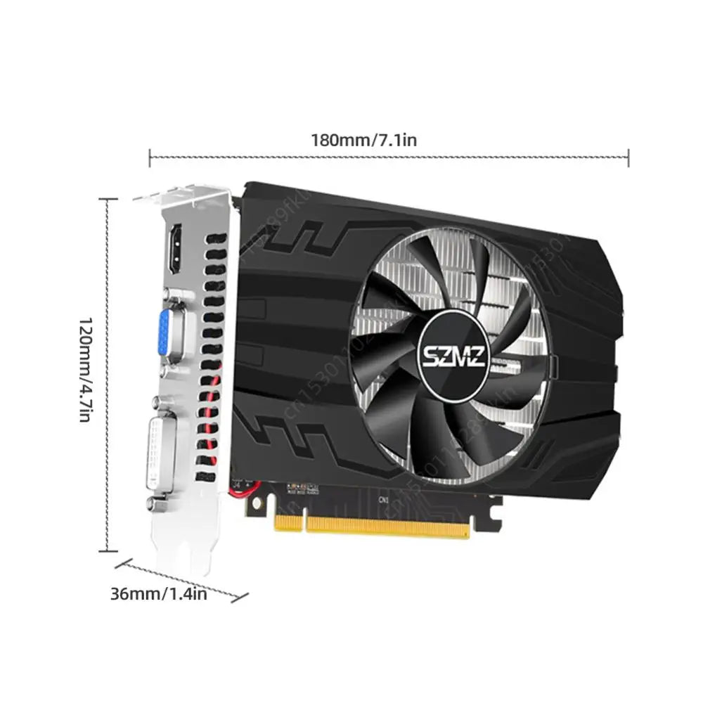 1/2/4GB Graphics Card DDR3/DDR5