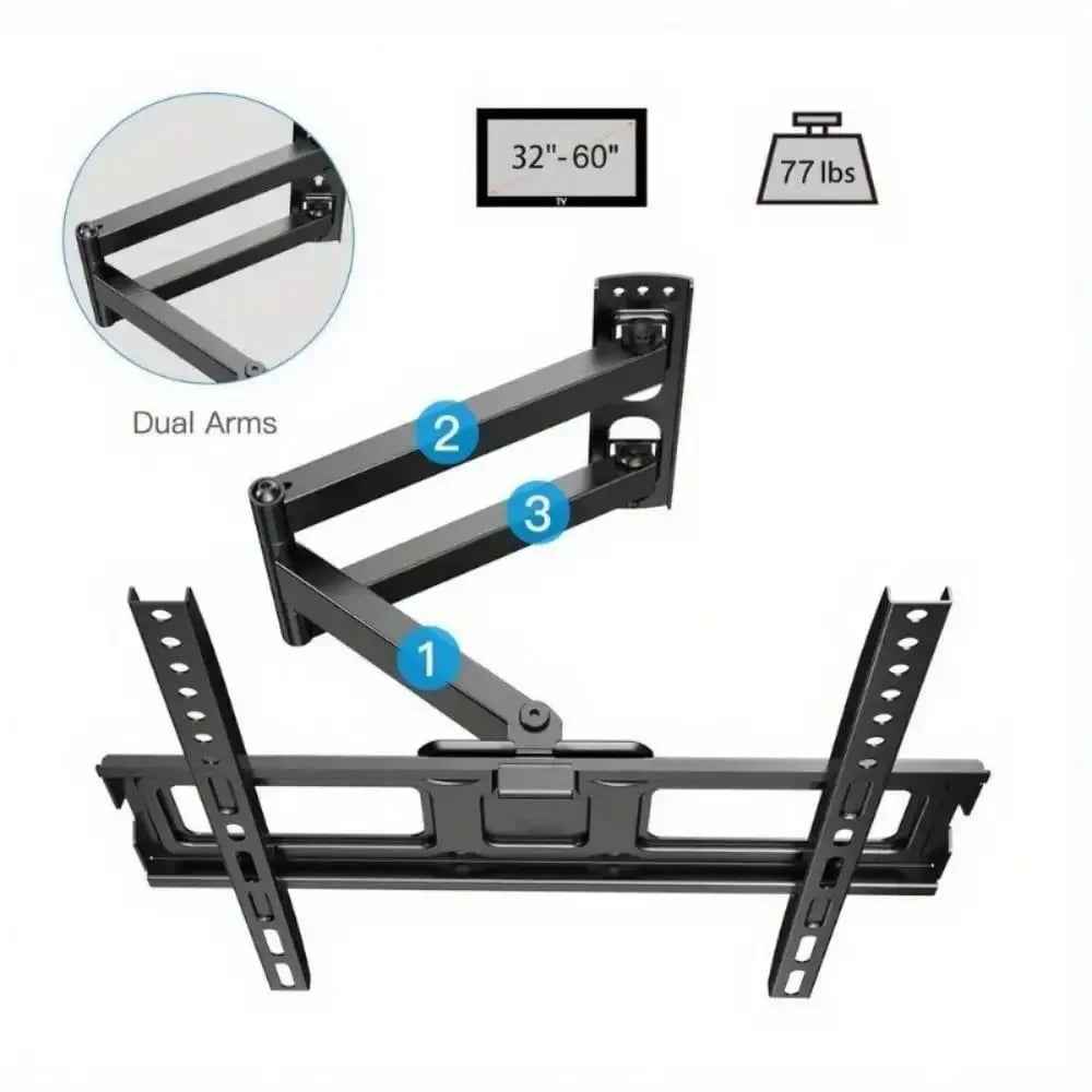 Full Motion TV Wall Mount Bracket Swivel