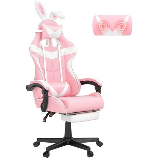 Computer Gaming Chair - with Bunny Pink & other colors