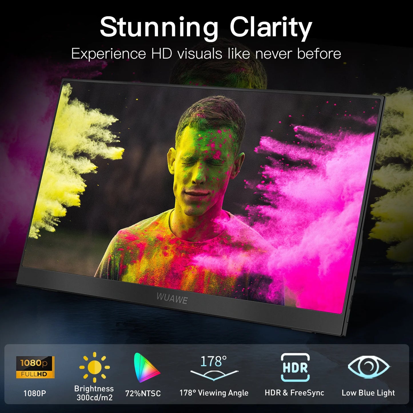 15.6 inch Portable Monitor for Laptop, 1080P