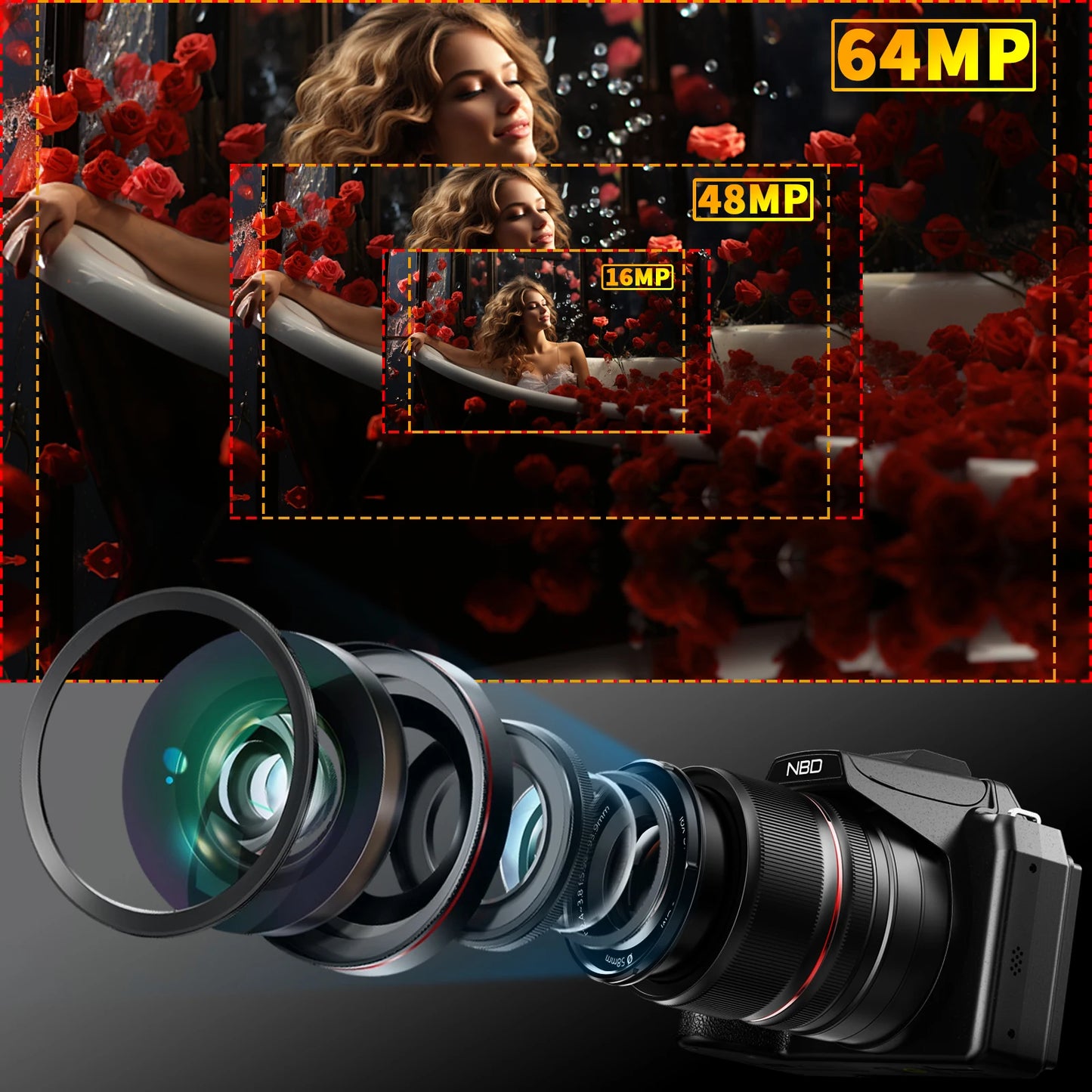 NBD 5K & 64MP Digital Cameras For Photography
