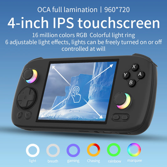 ANBERNIC RG406H Handheld Game Console, 4 Inch IPS Multi-touch Screen