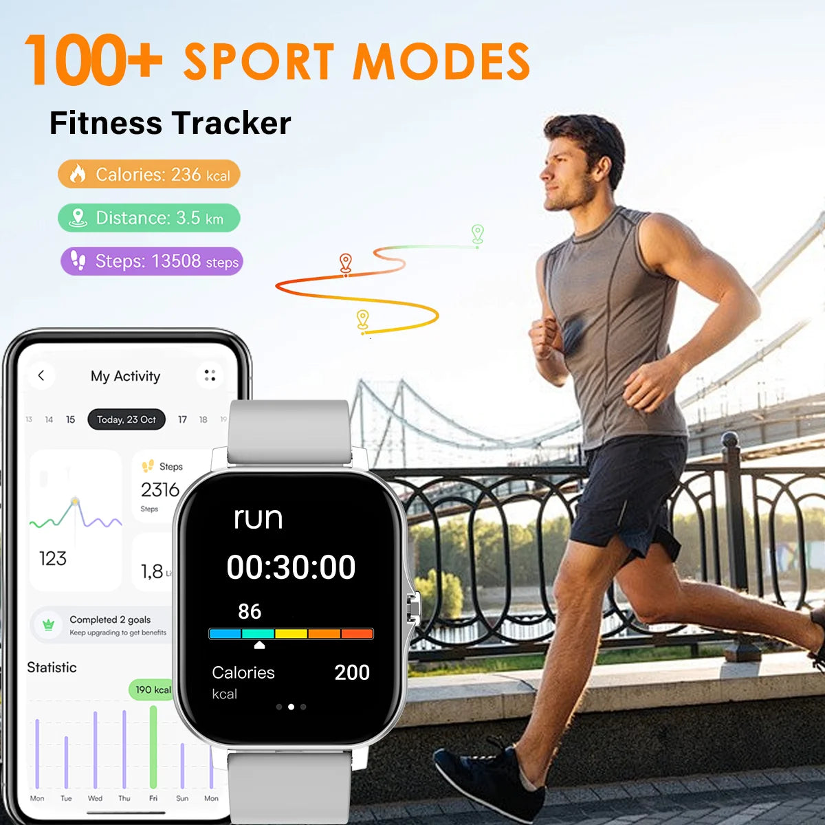 Smart Watch Bluetooth Call with Touch Dial