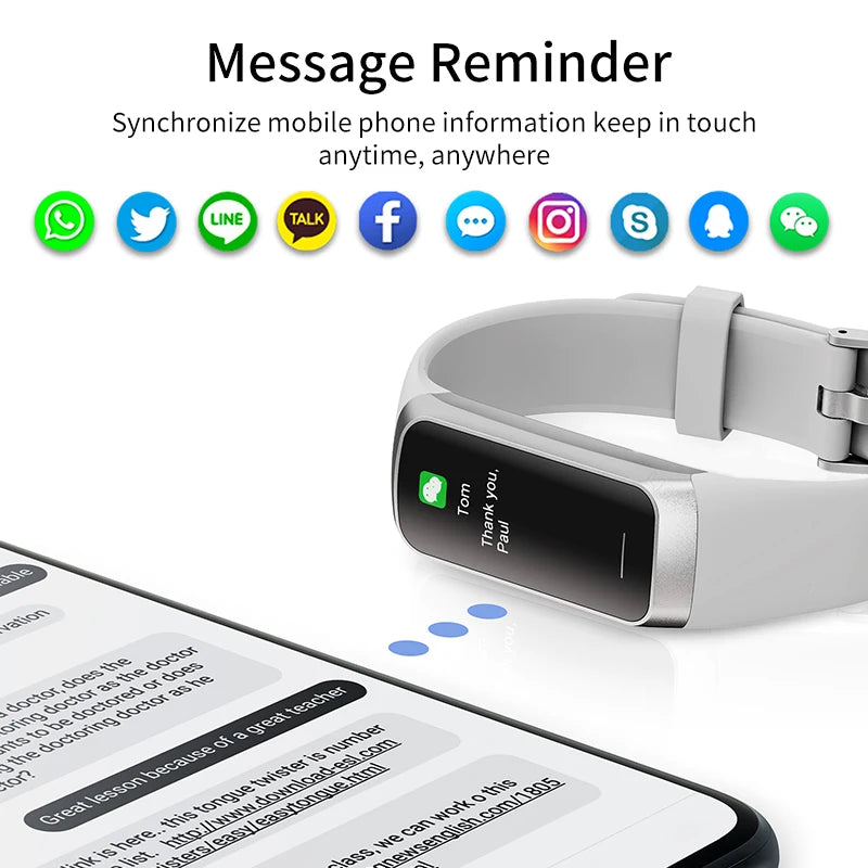 LIGE Amoled Men and Women's Health Tracker Sports Watch