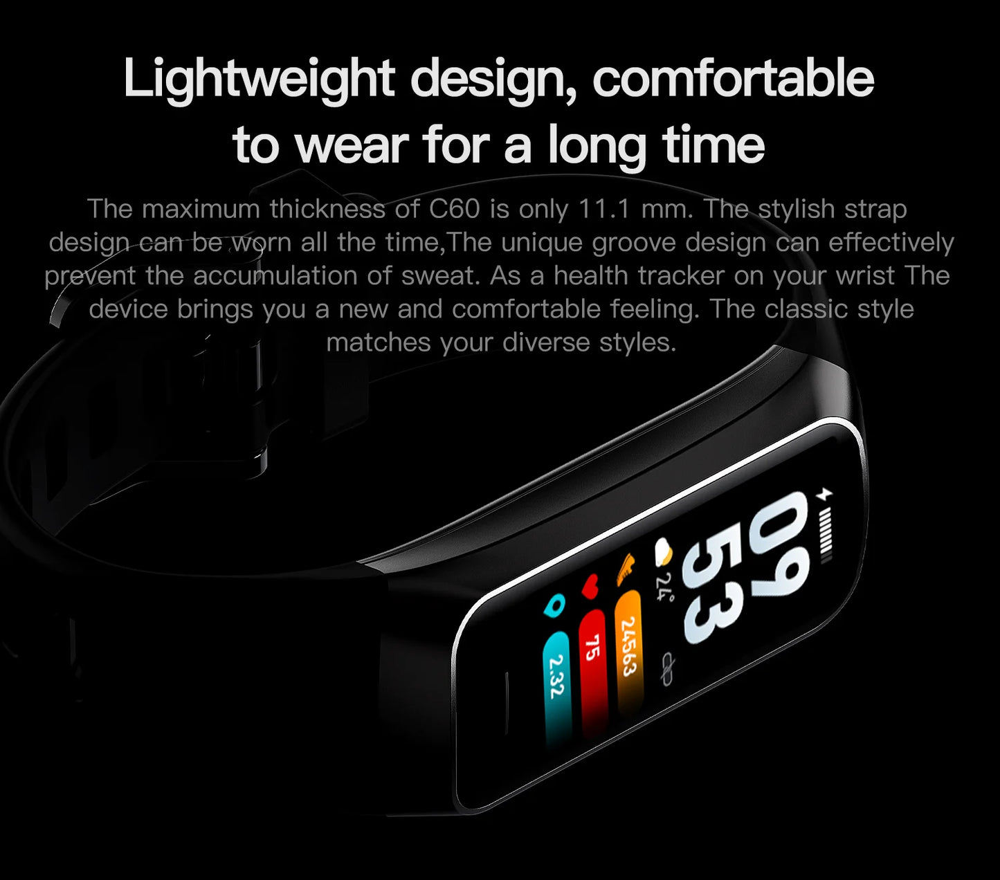 LIGE Amoled Men and Women's Health Tracker Sports Watch