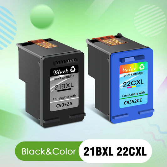 Black and Tri-color Ink Cartridge for HP Printers