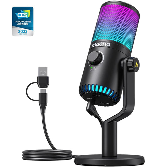 Maono DM30 RGB USB Microphone RGB Gaming Microphone