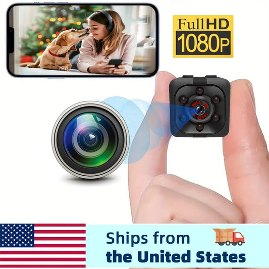 Mini Camera,1080P, Nanny Cam Full HD with Night Vision Motion Activation