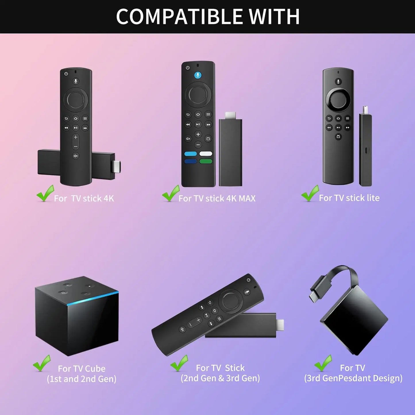 Remote L5B83G Control Replacement (3rd Gen) - Fits AMZ TV Stick & Fire TV Cube
