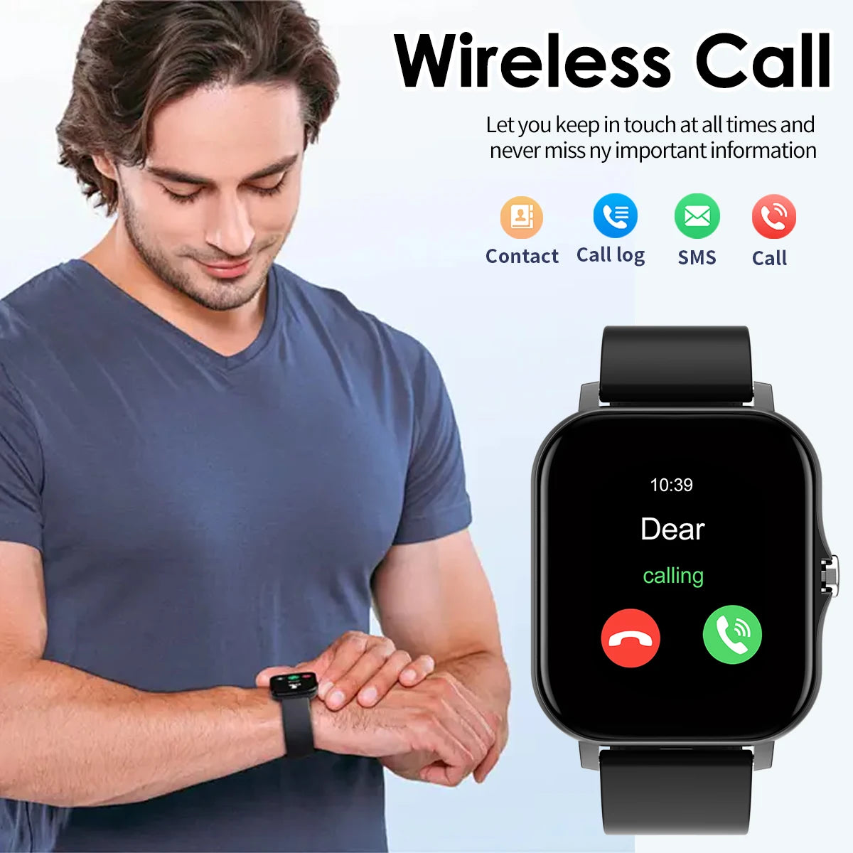 Smart Watch Bluetooth Call with Touch Dial