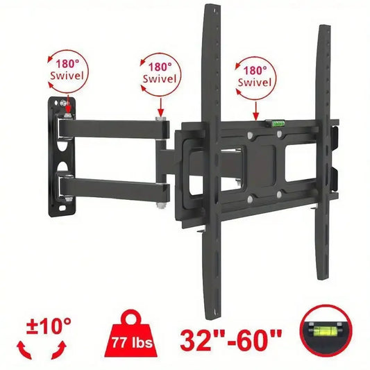 Full Motion TV Wall Mount Bracket Swivel